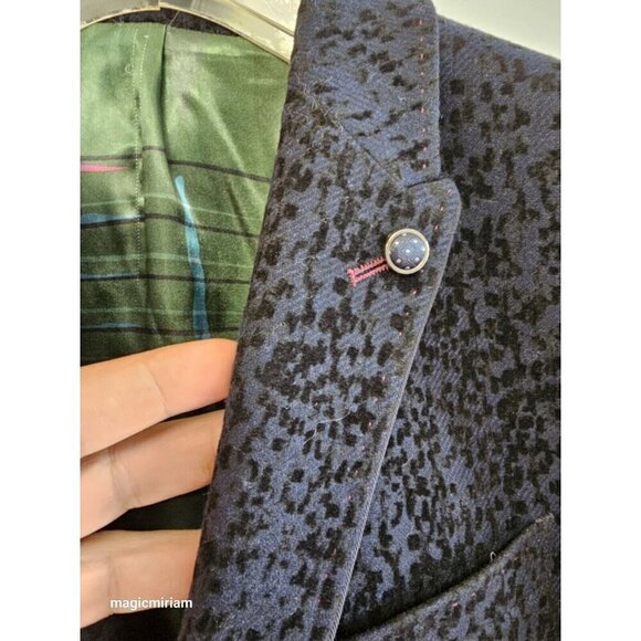 BNWT Ted Baker London Sherman Speckled Velvet Blazer - Picture 7 of 16